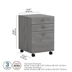 Mobiler Aktenschrank mit 3 Schubladen