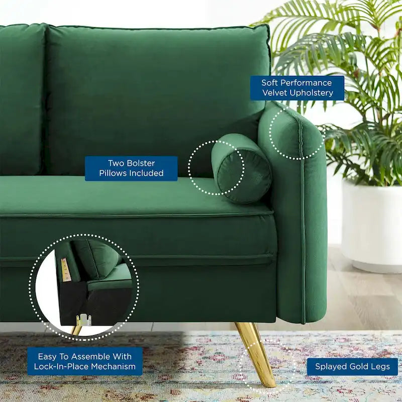 Performance Velvet Loveseat