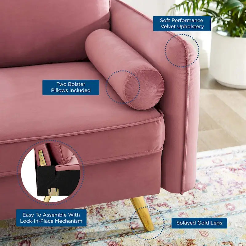 Performance Velvet Loveseat
