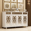 55.1 Accent Storage Cabinet Mirror Sideboard Buffet Cabinet