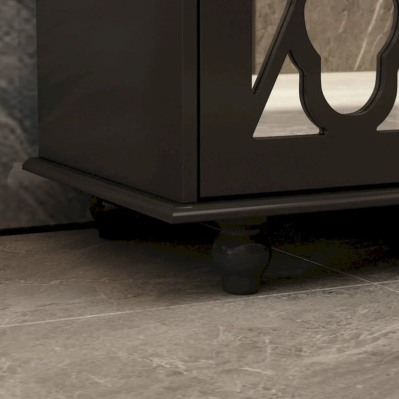 55.1 Accent Storage Cabinet Mirror Sideboard Buffet Cabinet
