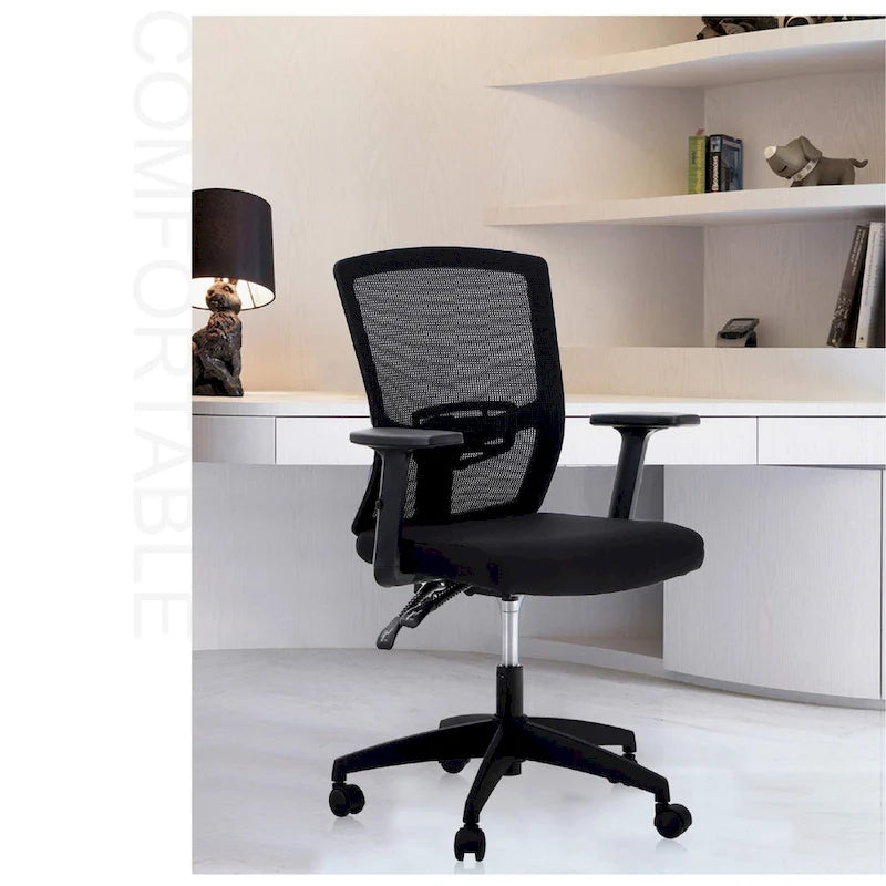 High Back Mesh Office Chair Adjustable Headrest, Armrest, Rolling Swivel Reclining Chair