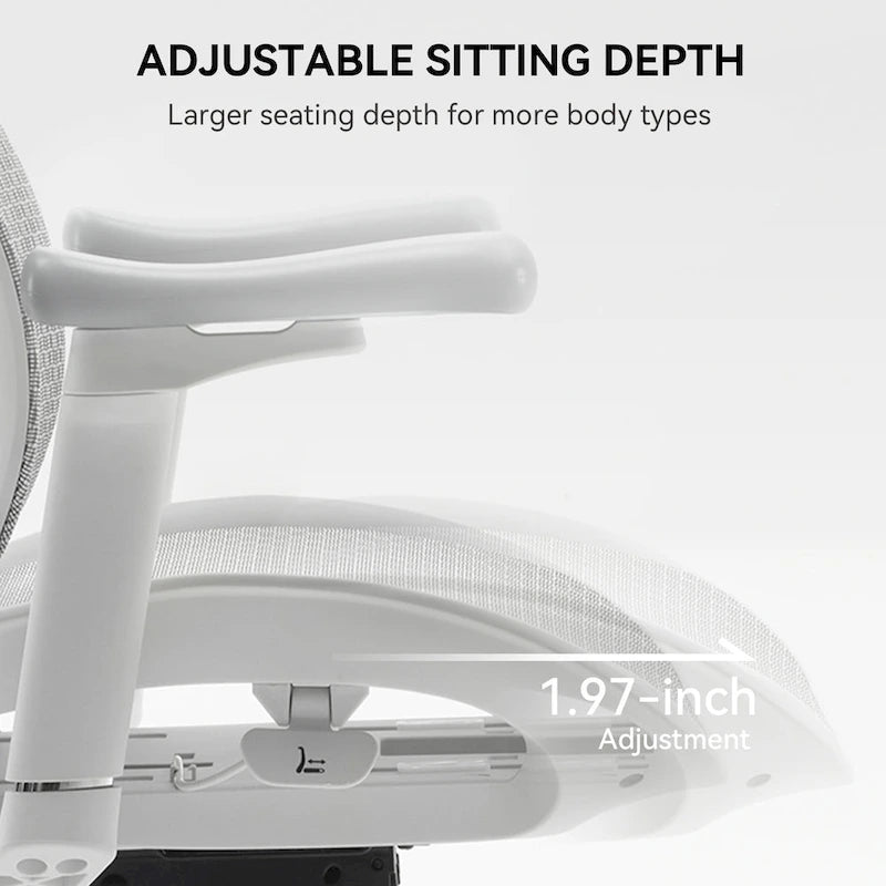 Ergonomic Mesh Office Chair with Adjustable seat depth - 74*70*127