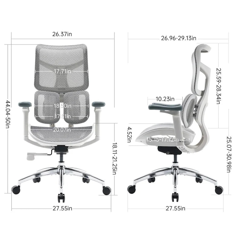 Ergonomic Mesh Office Chair with Adjustable seat depth - 74*70*127