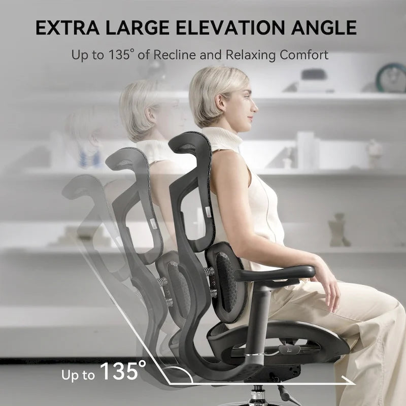 Ergonomic Mesh Office Chair with Adjustable seat depth - 74*70*127