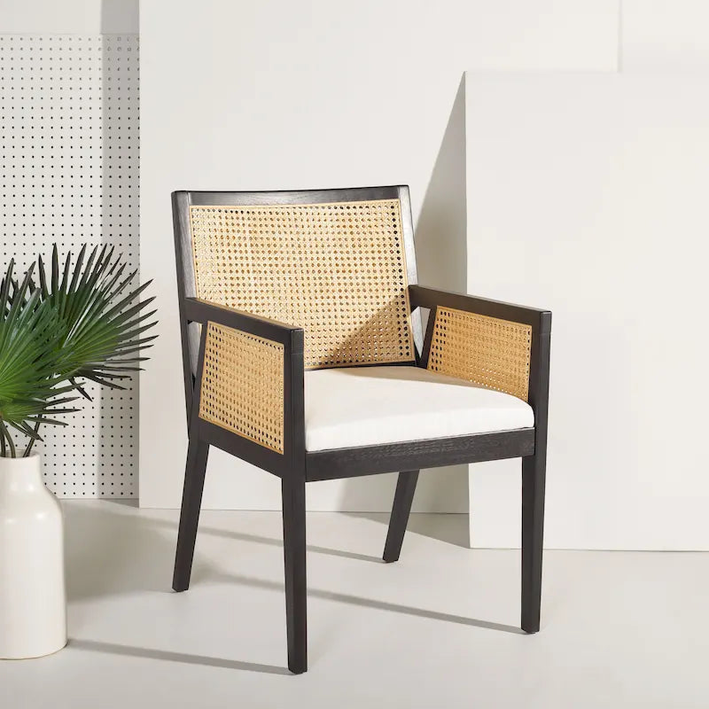 Rattan Dining Chair - 21.9 W x 24.8 L x 33.9 H - 22Wx25Dx34H