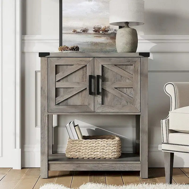 Modern Farmhouse Buffet Cabinet,Wood Sideboard for Living Room