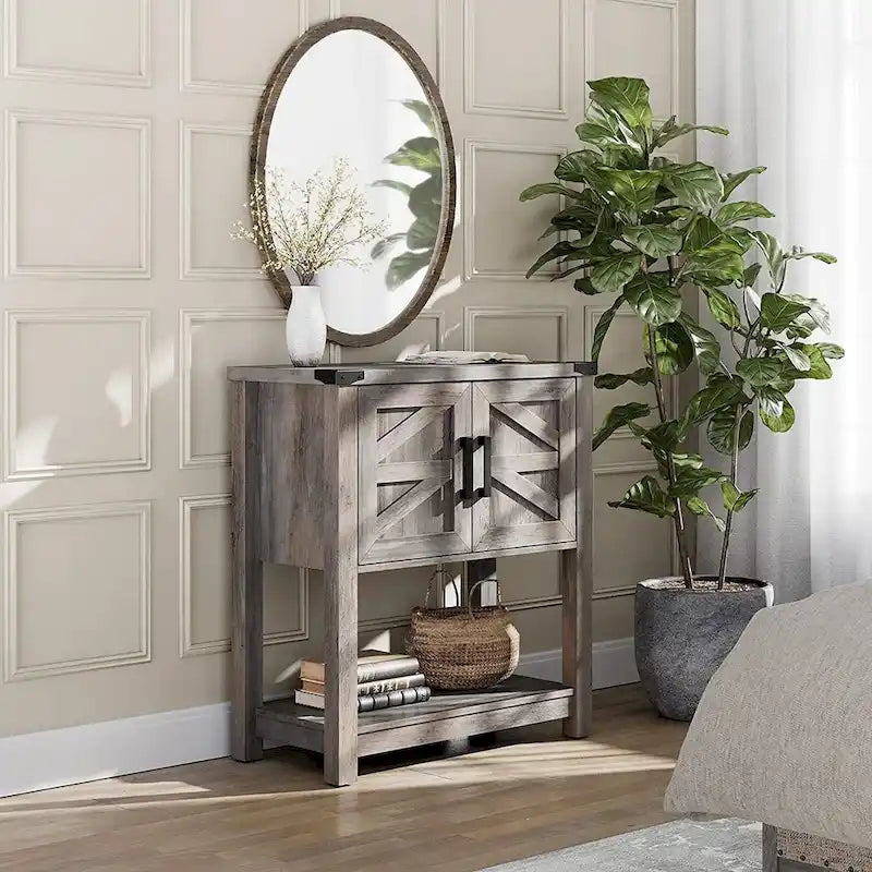 Modern Farmhouse Buffet Cabinet,Wood Sideboard for Living Room