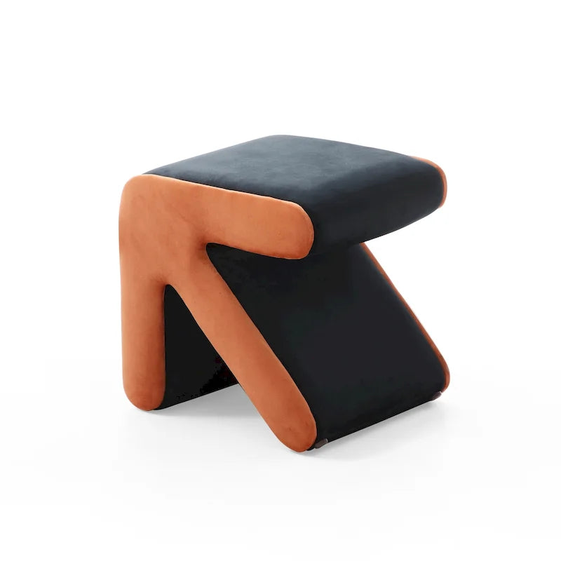 Modern Creative Upholstered Velvet Stool Ottoman