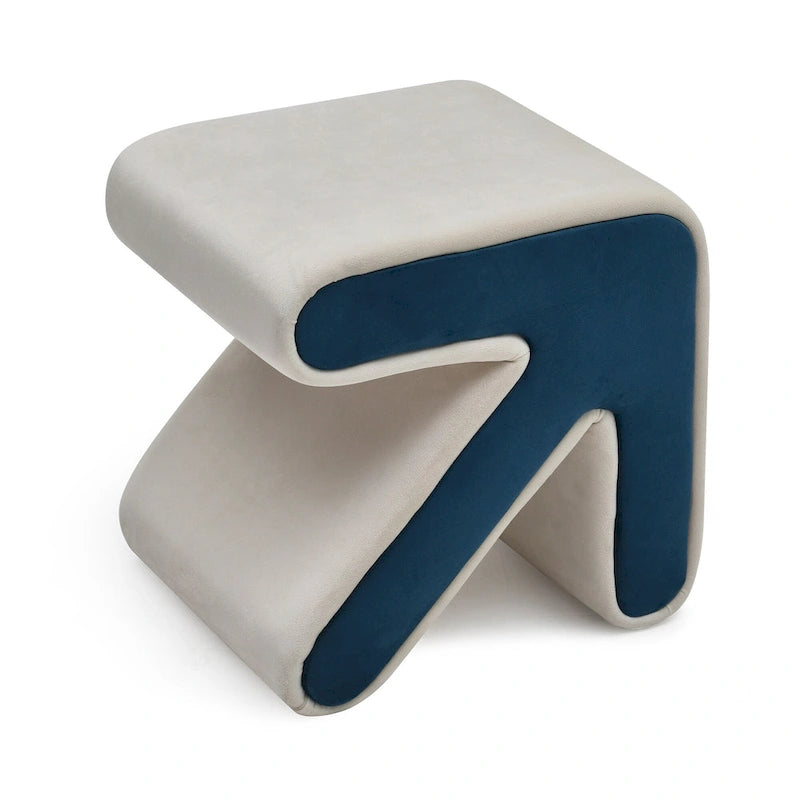 Modern Creative Upholstered Velvet Stool Ottoman