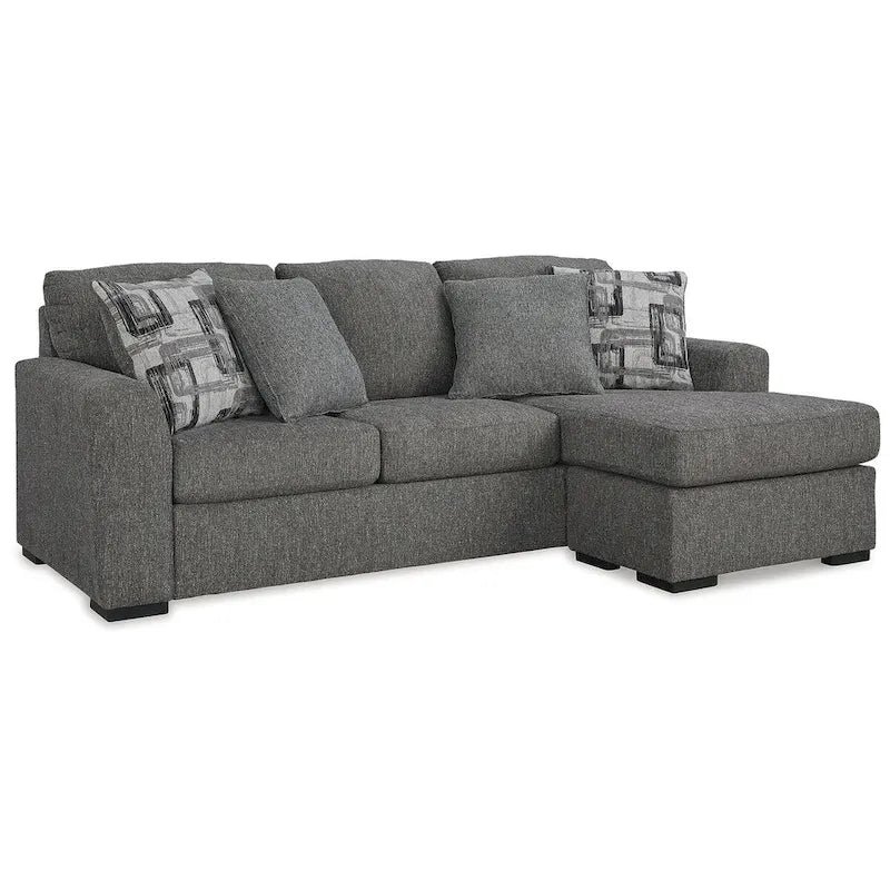 Pewter Sofa Chaise - 101W x 63D x 40H