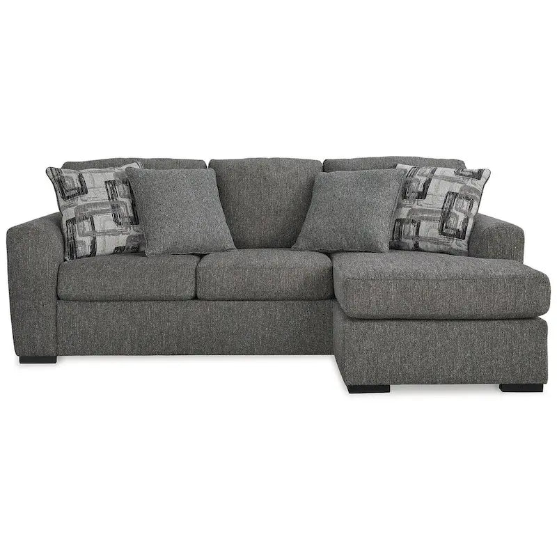 Pewter Sofa Chaise - 101W x 63D x 40H