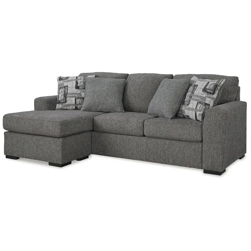 Pewter Sofa Chaise - 101W x 63D x 40H