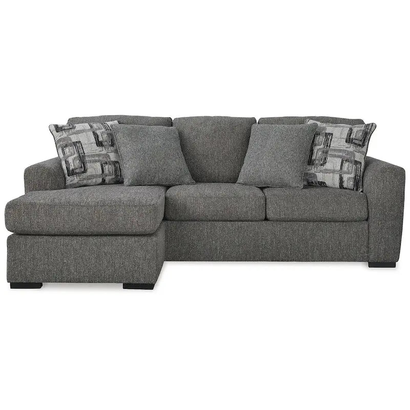 Pewter Sofa Chaise - 101W x 63D x 40H
