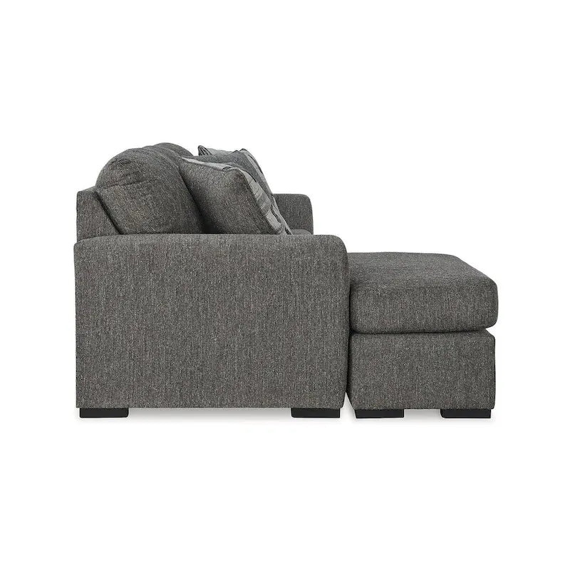 Pewter Sofa Chaise - 101W x 63D x 40H